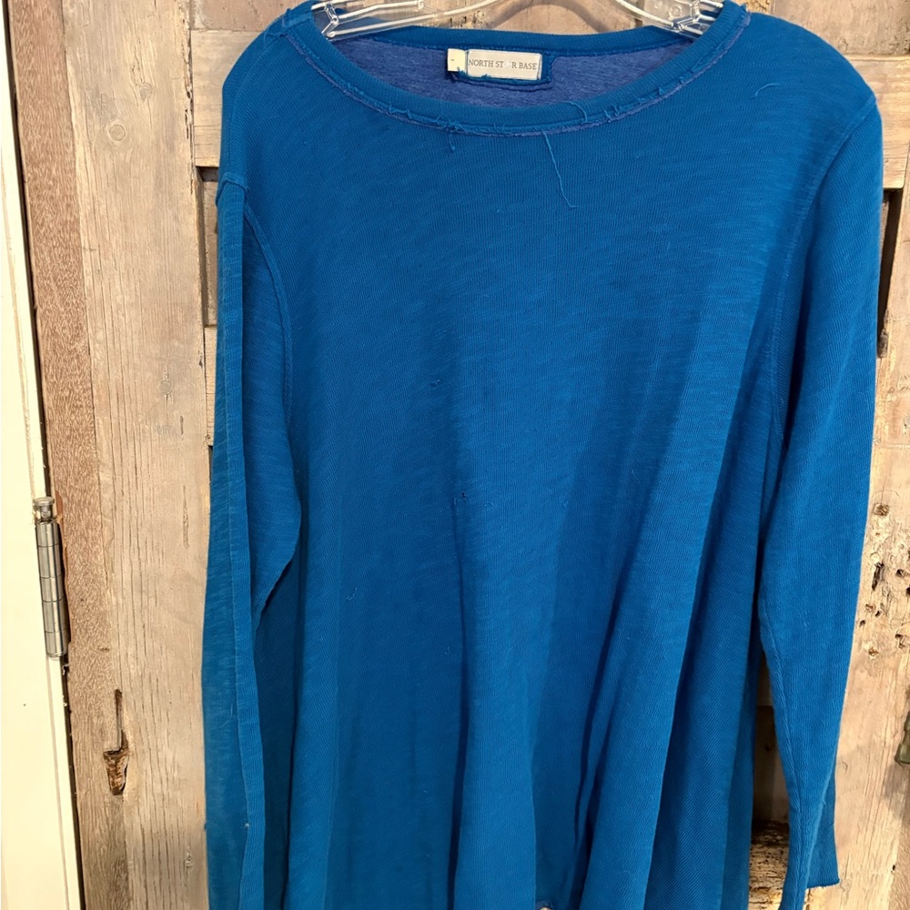 Both star base swing top,Women's royal blue Blue Top super soft